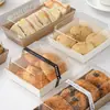 Caja de Empaque para Mochi Puff Nevado, Pastelería de Hilo de Carne, Crujiente de Yema de Huevo, Pastel de Arroz Verde Mochi, Rollo de Pastel, Caja para Llevar de Pastelería Horneada