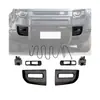 Adecuado para Land Rover Defender 90/110/130 luz antiniebla frontal LED negro brillante con cableado de bombilla
