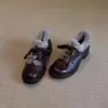 Versão em Pele de Ovelha ~ Couro Genuíno Botas Quentes com Forro de Lã Estilo Britânico Modernas e Confortáveis Botas de Neve para Uso Externo