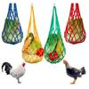 NC papagaio galo galinha alimentação saco de rede tecido brinquedo de alimentação supermercado fruta e legume saco de rede saco de rede tecido saco de rede pendurado