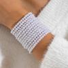 Conjunto de Pulseiras de Pérola Imitação Multicamadas em Formato de Coração, Moda Transfronteiriça Europeia e Americana com Toque de Luxo, Joias de Contas para Revenda no Estilo Ins