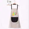 Avental impermeável infantil Escola secundária Roupas de pintura infantil Aula de arte do jardim de infância Macacões de pintura infantil Logotipo de publicidade
