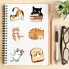 50 Pegatinas Lindas de Gatos, Cuadernos de Gatitos Caricatura, Laptops, Teléfonos Móviles, Decoración de Maletas Pegatinas Impermeables