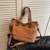 Bolsa de Tela de Gran Capacidad para Comercio Exterior para Mujer 2025 Nueva Primavera y Verano Casual de Hombro Cruzada Bolso Tote Nicho de Alta Gama