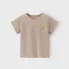 Camiseta de Manga Corta para Niños Estilo Delgado de Verano Camiseta para Niños Camiseta de Manga Raglán Camiseta de Manga Corta de Algodón Puro para Bebé de Verano