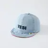 SÍ Sombrero de Mezclilla Suave para Niños, Gorra de Pico de Pato con Puño para Niños y Niñas, Sombrero de Sol para Niños Pequeños
