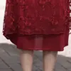 Vestido de Alta Qualidade Estilo Chinês para Mãe, Vestido Qipao Aprimorado, Elegante e Nobre Vestido de Manga Longa para Banquete de Casamento da Sogra, Outono
