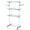 Secador de Roupas Dobrável 3 Camadas de Chão Dobrável Porta-Toalhas Prateleira de Roupas Móvel Multifuncional Secadores Simples Domésticos