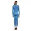 Transfronterizo Nueva Película Avatar 2 Ropa para Mujer Estampado Digital Ajustada de Manga Larga Mono Disfraz de Actuación en Escenario