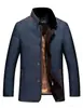 Chaqueta de Algodón Cálida Casual para Hombre Cross-Border 2026 con Cuello Alto, Engrosada, Moderna Chaqueta de Algodón para Personas de Mediana Edad y Mayores, Ropa Exterior Casual