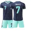 2026 Alemania Jersey de Visitante Copa del Mundo Wirtz Uniforme de Fútbol Set USA-Canadá-México Versión Correcta 10 Musiala