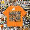 Camiseta Infantil Ropa Hombre Palo de Madera Tongtongge Montaña y Mar Extranjero Abstracto Camisa Clásica de Manga Corta Verano para Niños Tendencia Ins