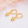 Moda verão bonito cobre banhado a ouro 18K micro incrustado zircão frutas série brincos brincos jóias femininas cross-border atacado