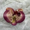 Cabeça de Flor de Orquídea Phalaenopsis Artificial, Textura de Película Impressa em 3D, Buquê Exquisito para Decoração de Casamento e Lembrança
