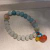 Pulsera de Piedra Amazonita Piedra Natural Nueva Fuente de Sal China Melocotón con Cuentas Joyería de Mano Nueva Pulsera Fresca