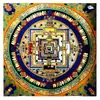 Thangka Mandalas Vajra Nepaleses Pintados à Mão de 30cm para Sala de Estar, Altar Budista, Pendente de Parede, Pintura Decorativa