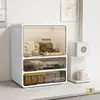 Portavasos Multicapa a Prueba de Polvo de Gran Capacidad para Uso Doméstico en la Sala de Estar, Estante de Almacenamiento Adecuado para Vasos de Agua, Tazas de Té, Copas de Vino y Tazas de Café