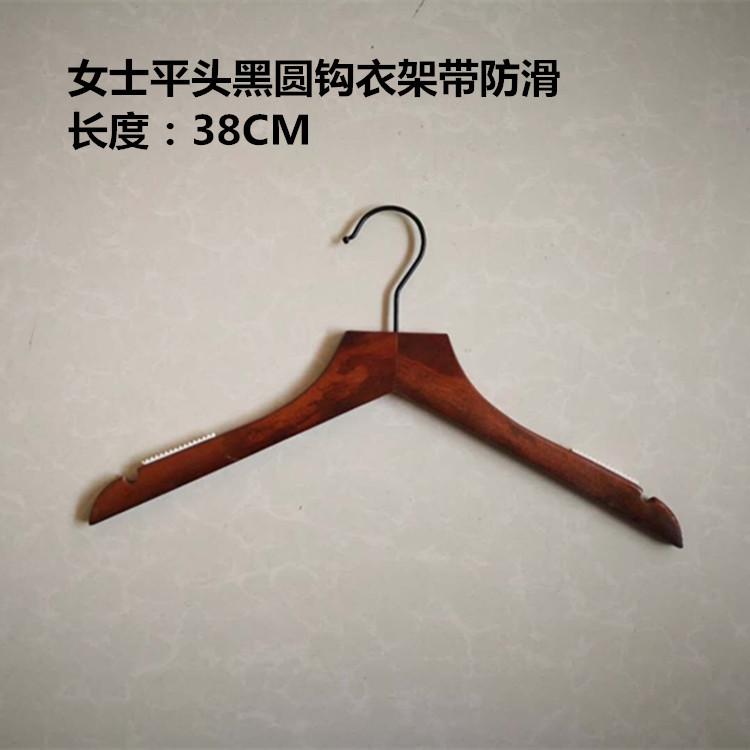 女士平头黑圆钩防滑