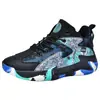 Zapatillas de baloncesto transfronterizas para adolescentes y estudiantes de secundaria, zapatillas de baloncesto para hombre, zapatillas de entrenamiento profesional, zapatillas antideslizantes y amortiguadoras