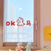 Ok Cavalo Padrão Fofo Decoração Festiva Ano Novo Chinês Festival da Primavera Vitrine de Loja Porta de Vidro Deslizante Adesivo de Layout de Cozinha