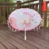 Guarda-chuva de Papel de Óleo Pétala Borla Clássico Meninas Dança Desempenho Adereços Dinastia Han Guarda-chuva de Fotografia Decoração Cheongsam Guarda-chuva Infantil