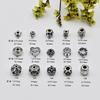 Plata esterlina S925 accesorios diy cuentas espaciadoras vintage cuentas posicionadoras cabeza de hilo Xizang pulsera de cuentas hecha a mano accesorios de joyería para pulsera