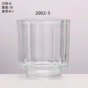 Copos de Vidro Transparente para Velas com Fundo Espesso para Venda no Atacado pelo Fabricante, Porta-Velas de Vidro para Aromaterapia Caseira, Porta-Velas para Quarto, Enfeites de Fragrância
