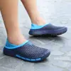 Zapatos de playa para hombre adulto de verano zapatos con agujeros en la punta zapatos para deportes al aire libre jardín pantuflas de talla grande