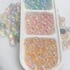 14mm Alto UV Transparente Luminoso Agujero para Colgar Perla Redonda diy Hecho a Mano Colgante de Coche Llavero Material de Perlas Accesorios de Joyería