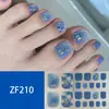 Pegatinas para Uñas de los Pies con Patrón Estéreo Zf Parches de Manicura 3D Imitación Diamante Impermeables y de Larga Duración Blanqueamiento Uñas de los Pies Pegatinas Completas para Pies