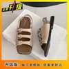 Sandalias Planas Estilo Birkenstock con Hebilla Retro para Mujer Moda Verano 2025 Nuevos Zapatos de Playa Versátiles sin Cierre