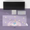 Alfombrilla de ratón linda de dibujos animados, alfombrilla extragrande de cuero PU resistente a las manchas, alfombrilla para escritorio de computadora de niña, alfombrilla impermeable para escribir para imprimir