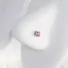 Piercing de Nariz Garra de Dragão Bola de Zircônia Quatro Cores Aço Inoxidável Ornamento de Nariz em Forma de L Simples de Alta Qualidade Argola de Nariz em Forma de 7 Joias para Piercing Transfronteiriço