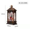 Criativo Natal retrô plano pequena lâmpada de vento pequeno presente decorações lâmpada LED luz noturna pingente de mesa