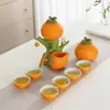 Yuerui Buena Suerte Juego de Té Automático de Viaje Souvenir de Empresa Regalo Práctico Regalo de Año Nuevo