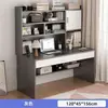 Escritorio para estudio en casa de estudiante, escritorio infantil con combinación de estantería, juego de escritorio y silla integrados, escritorio de escritura infantil simple para dormitorio