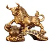 Toro Toro Atrae Riqueza Toro Feng Shui Adorno Entrada Objeto Auspicioso Oficina Sala de Estar Gabinete de Vino Regalo