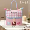 Bolsa de Maquiagem Casa Pequena Bolsa de Higiene Pessoal Portátil de Viagem Feminina Bolsa de Armazenamento de Cosméticos Bolsa de Armazenamento Impermeável de Grande Capacidade Manual