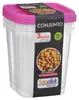 Kit de 3 Recipientes Graduados Quadrados - 1,9L