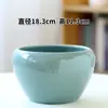 Vaso de Flor Suculenta Planta Suculenta Simples Cerâmica Grossa Areia Roxa Plástico Polegar Pequeno Estiloso Criativo Retrô Especial Trigo Taibao