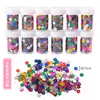Pintura com Lantejoulas DIY Pó Brilhante Lantejoulas Brilhantes Peroladas Diamantes Coloridos Irregulares Materiais para Artesanato Feito à Mão