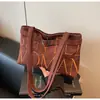 2025 Nuevo Diseño de Nicho en Gamuza Bordado de Letras en Satén Moda Versátil Bolso de Hombro Cruzado Bolso de Axila