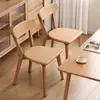 Cadeiras de jantar de madeira maciça estilo nórdico, cadeiras com encosto para uso doméstico, conjuntos modernos de mesa e cadeiras de jantar, bancos simples para restaurante, cadeiras de jantar, cadeiras estilo Luís