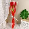 Dia das Mães Rosa Cravo Tulipa Produto Acabado uma Flor Eterna de Lã Tricotada à Mão com Embalagem Presente