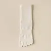 Meias de Dedos Five-finger de Borracha Alta para Mulheres da Fonte Mercantes Color Spinning Tubo Médio Sem Costura Óssea Desodorante Antibacteriano Anti-pilling