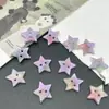 Botones coloridos pequeños de peces, mariposas, monedas, nubes, estrellas, triángulos, de dos agujeros irregulares y color degradado para ropa de niños y mujeres DIY