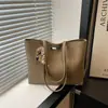 Bolso Tote Urbano Simple Transfronterizo para Mujer 2025 Bolso de Hombro de Moda y con Atmósfera para Mujer Bolso Simple de Gran Capacidad para la Axila
