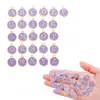 12 colores redondo doble cara aceite 26 letras inglesas aleación colgante DIY accesorios para joyería W85