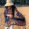 Lago Salado Chaka Noroeste Grande Turismo Estilo Étnico Bufanda Bufanda Nueva de Verano para Mujer Playa Marina Chal Protector Solar Delgado
