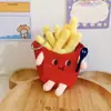 Batatas Fritas, Hambúrgueres, Cachorros-Quentes de Desenho Super Fofos, Chaveiros de Pelúcia, Pingentes de Bonecas Pequenas, Bonecas, Mochilas, Acessórios para Mochila Escolar